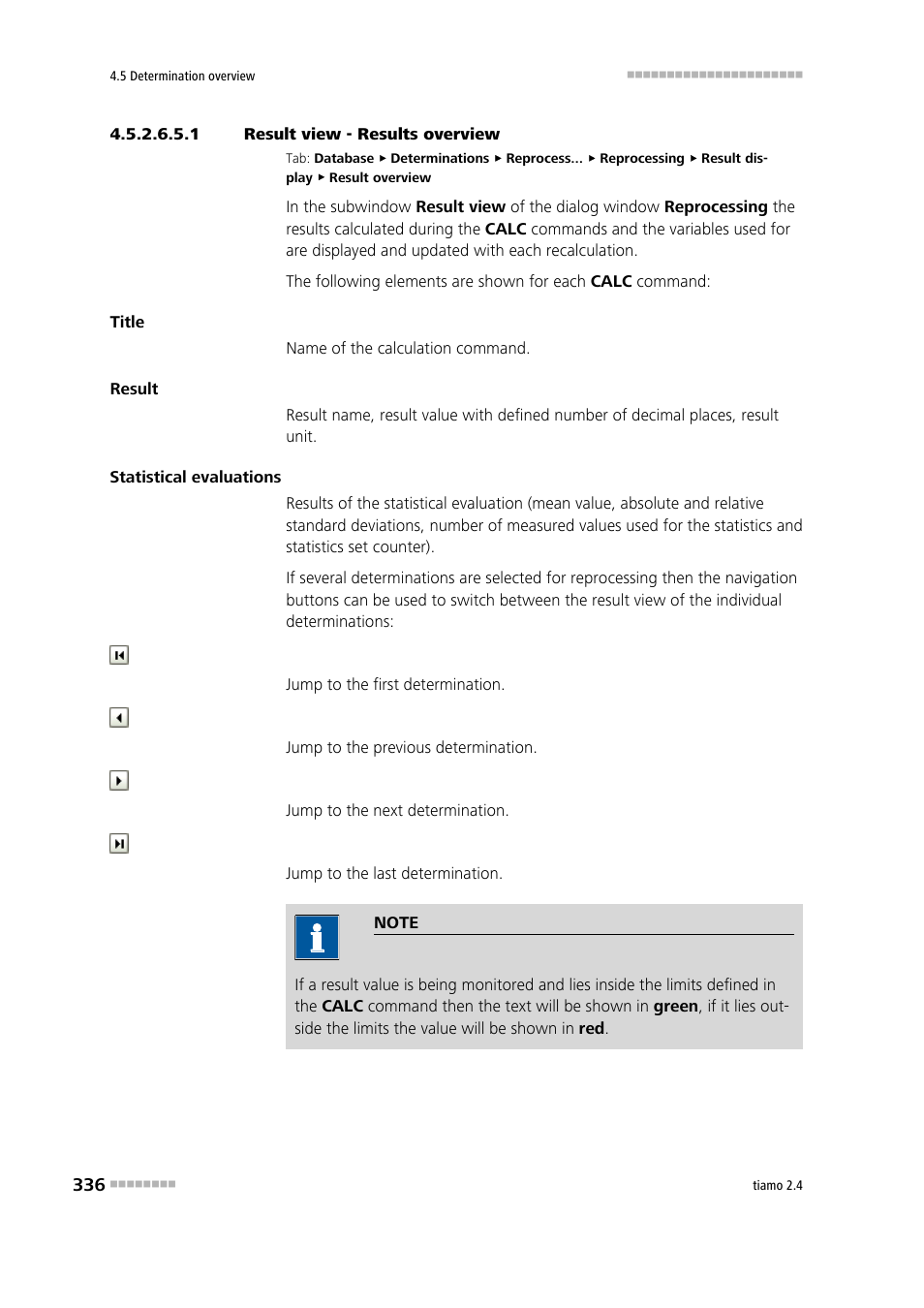 1 result view - results overview | Metrohm tiamo 2.4 Manual User Manual | Page 352 / 1717