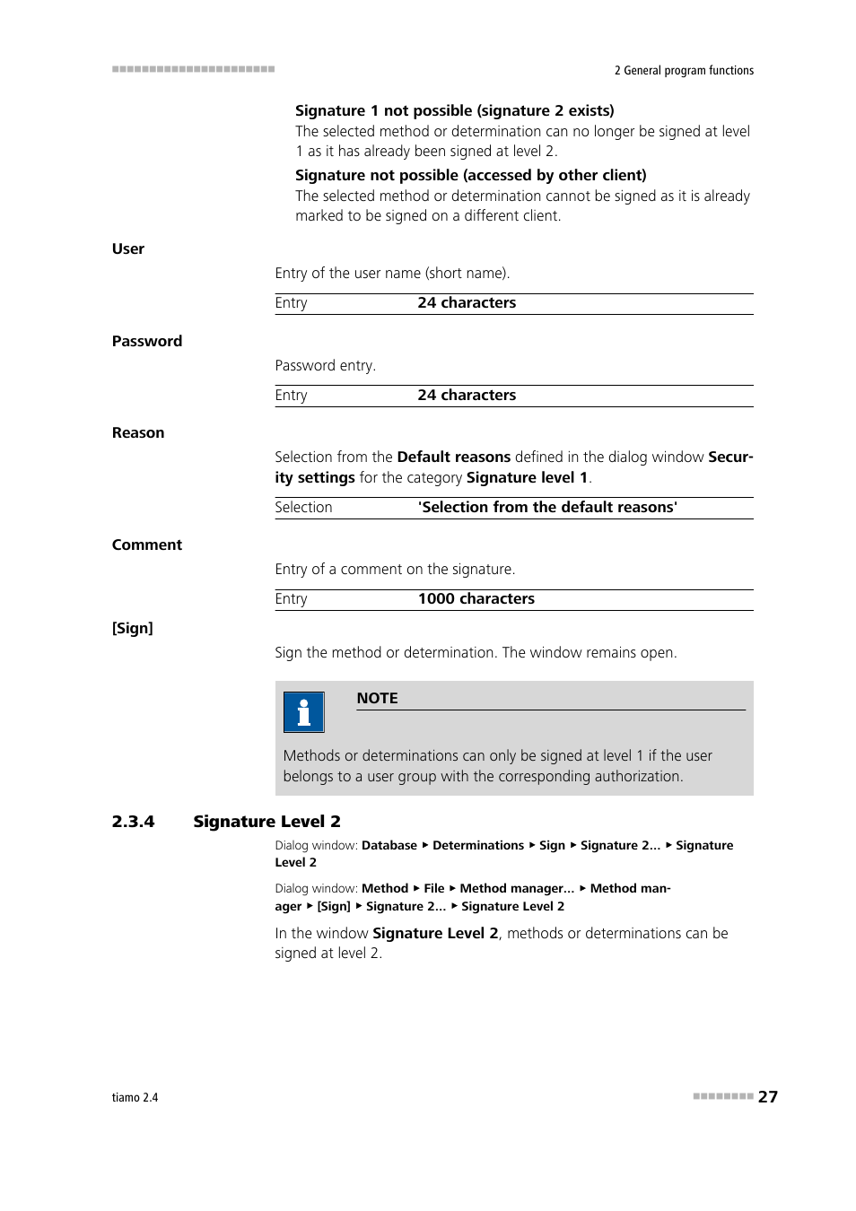 4 signature level 2, Signature level 2 | Metrohm tiamo 2.4 Manual User Manual | Page 43 / 1717