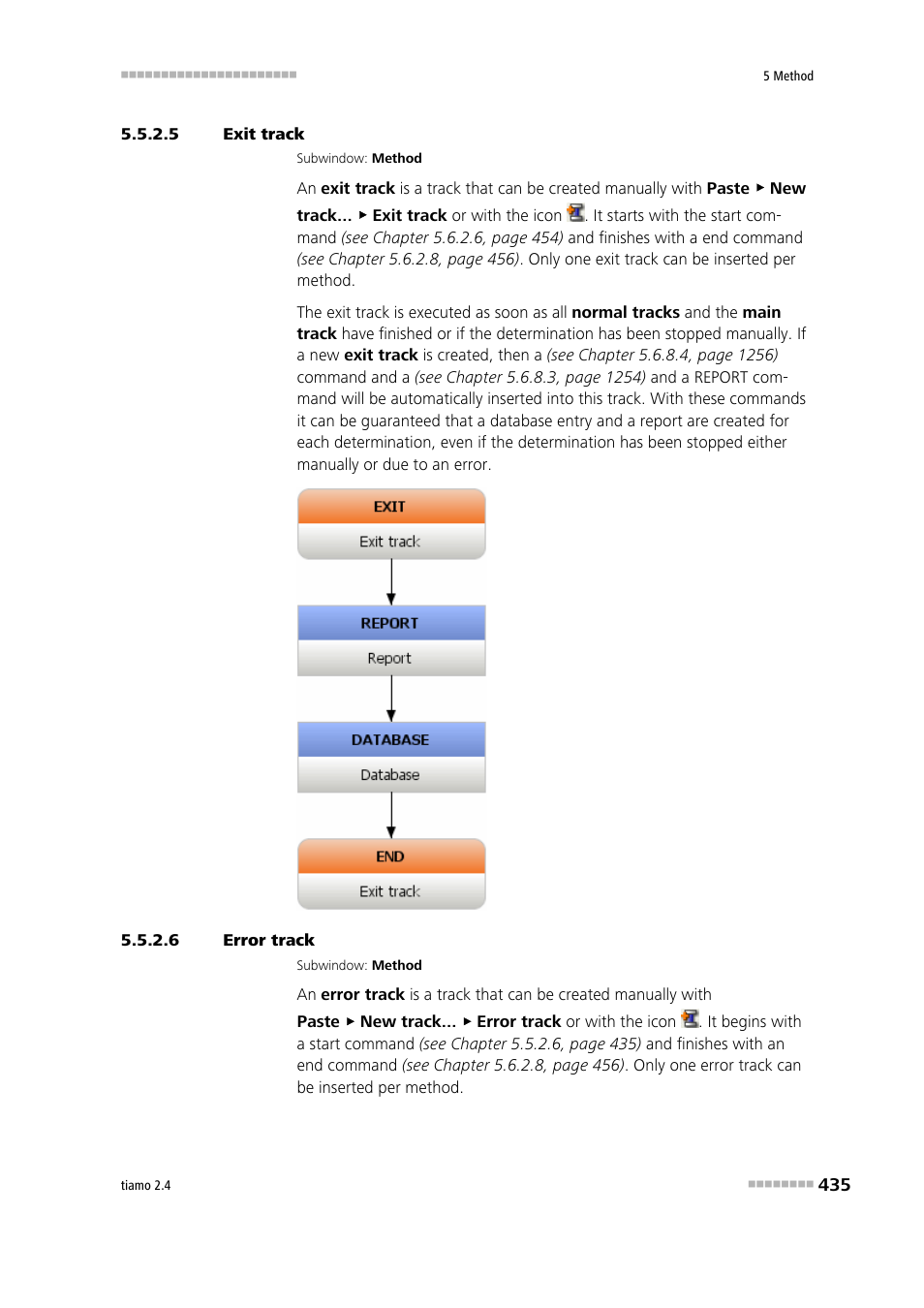 5 exit track, 6 error track, Exit track | Error track | Metrohm tiamo 2.4 Manual User Manual | Page 451 / 1717
