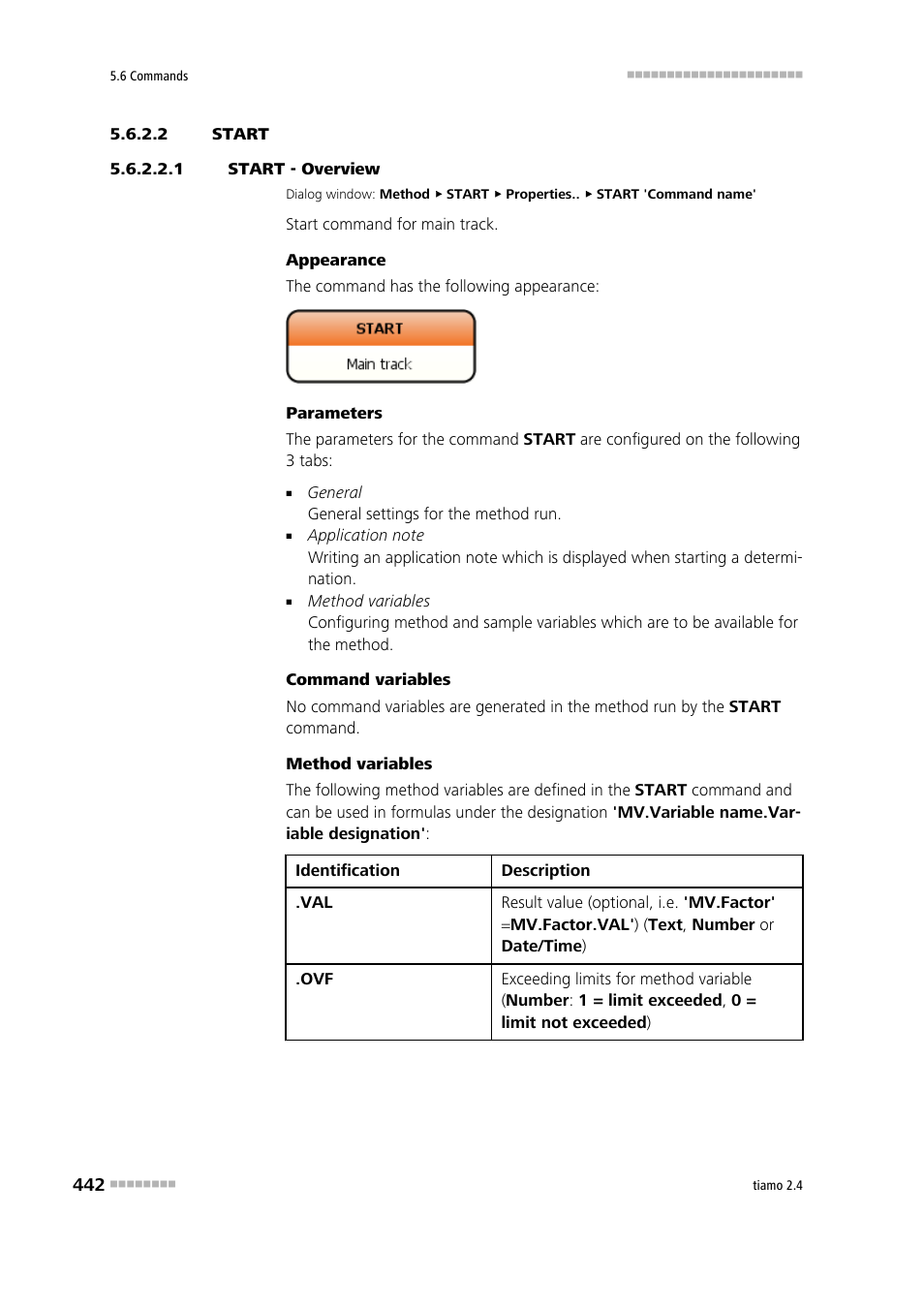 2 start, 1 start - overview, Start | Metrohm tiamo 2.4 Manual User Manual | Page 458 / 1717