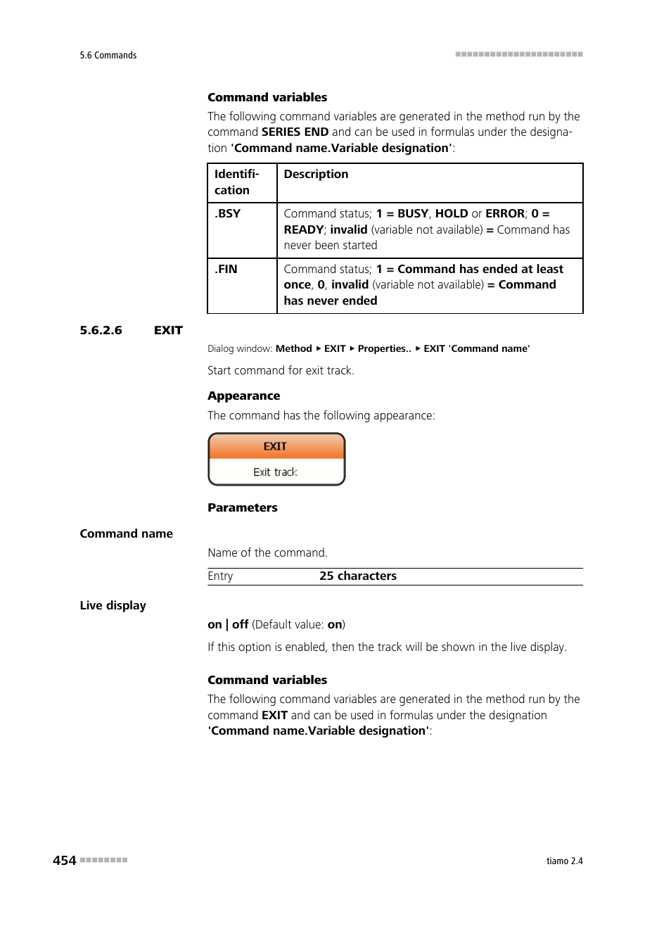6 exit, Exit | Metrohm tiamo 2.4 Manual User Manual | Page 470 / 1717