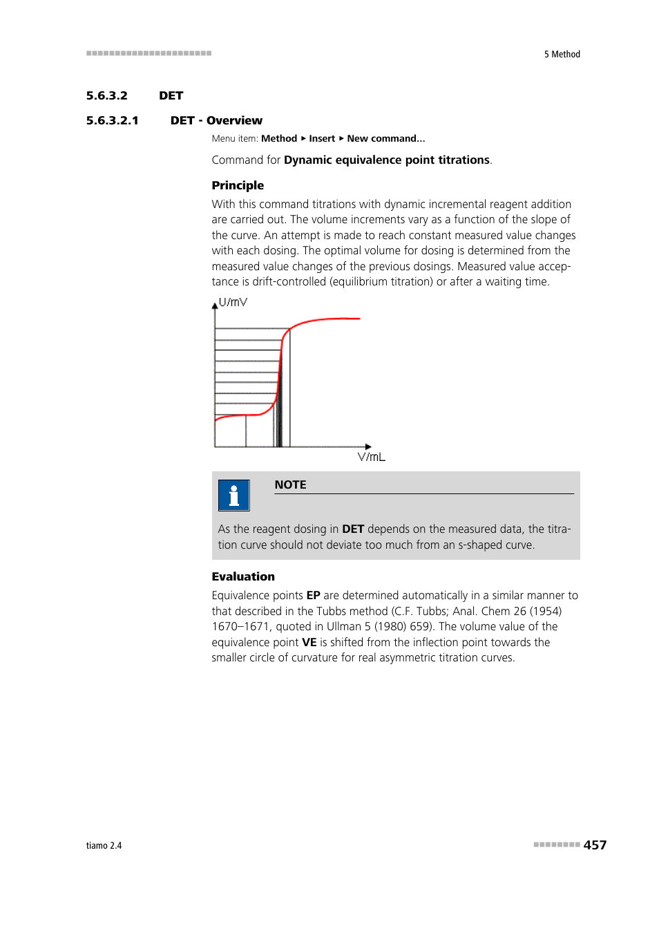 2 det, 1 det - overview | Metrohm tiamo 2.4 Manual User Manual | Page 473 / 1717