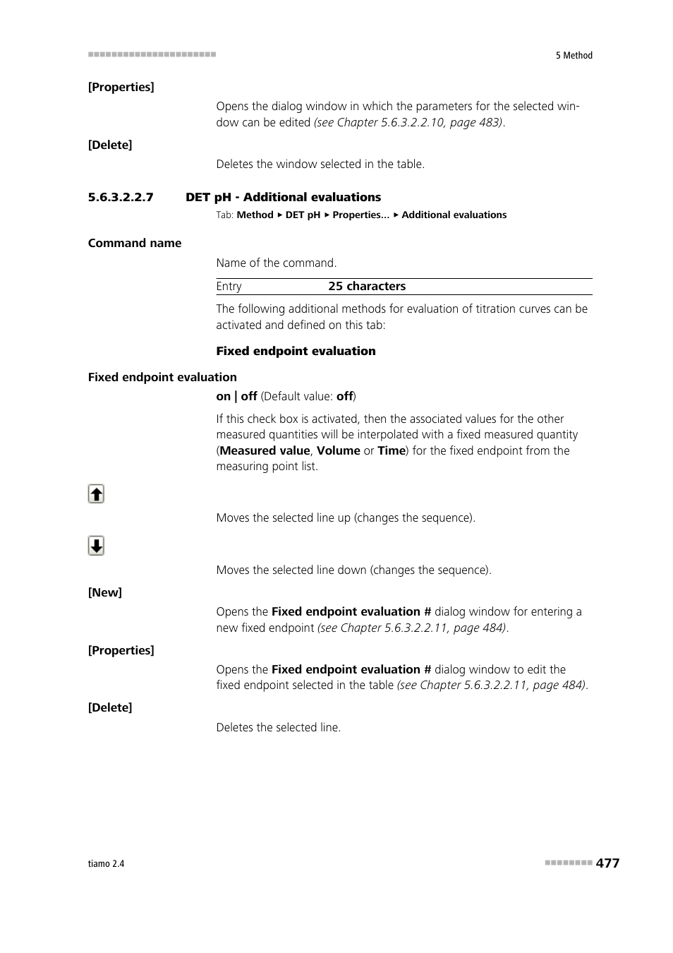 7 det ph - additional evaluations, Additional evaluations | Metrohm tiamo 2.4 Manual User Manual | Page 493 / 1717