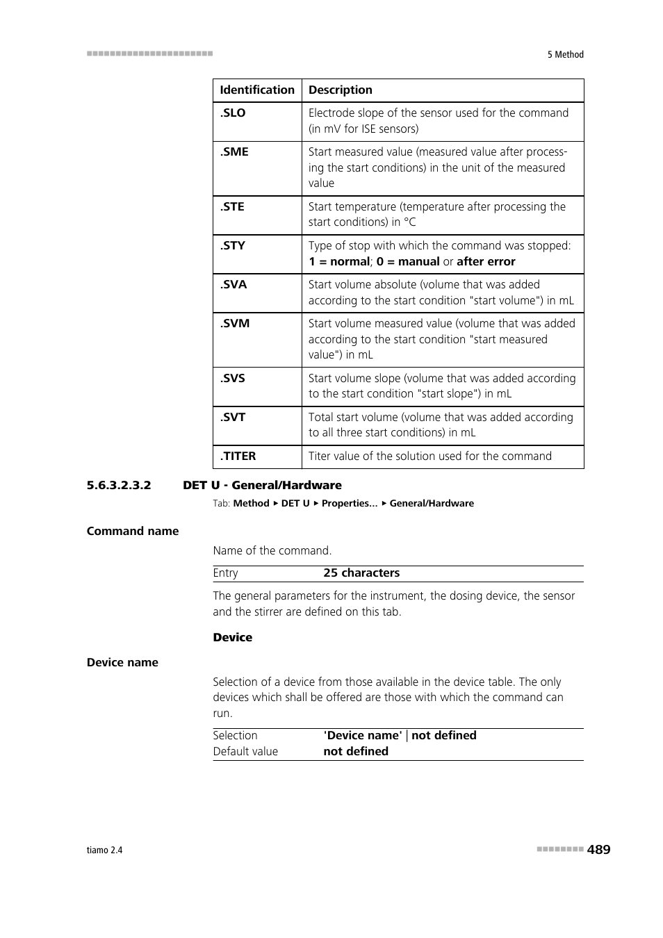 2 det u - general/hardware | Metrohm tiamo 2.4 Manual User Manual | Page 505 / 1717