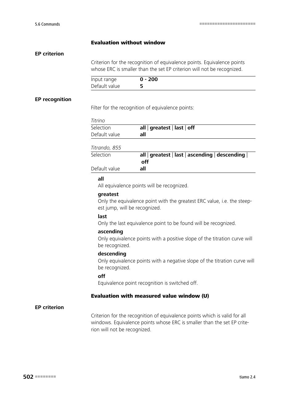 Metrohm tiamo 2.4 Manual User Manual | Page 518 / 1717