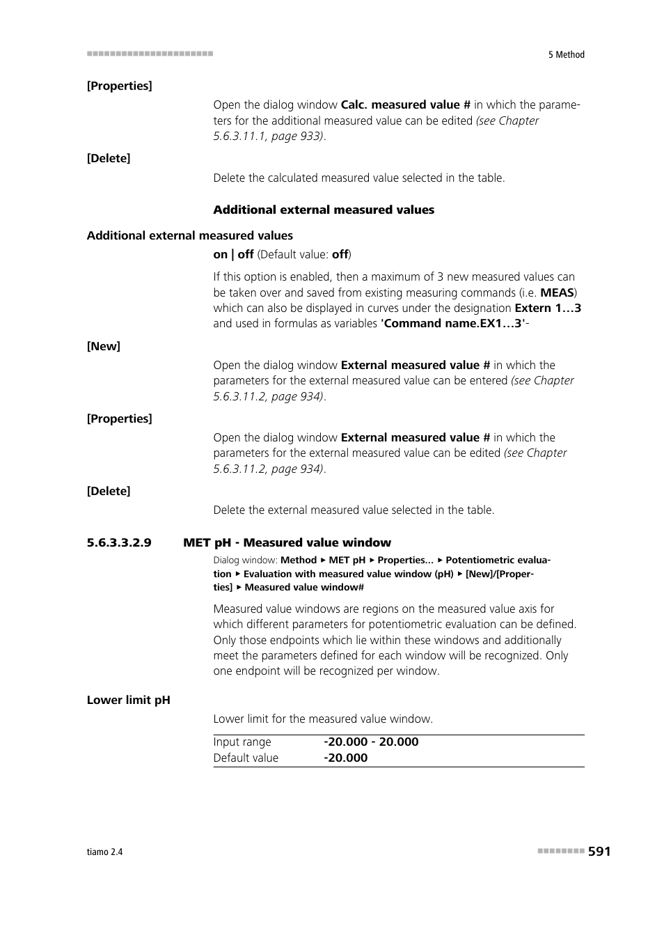 9 met ph - measured value window | Metrohm tiamo 2.4 Manual User Manual | Page 607 / 1717