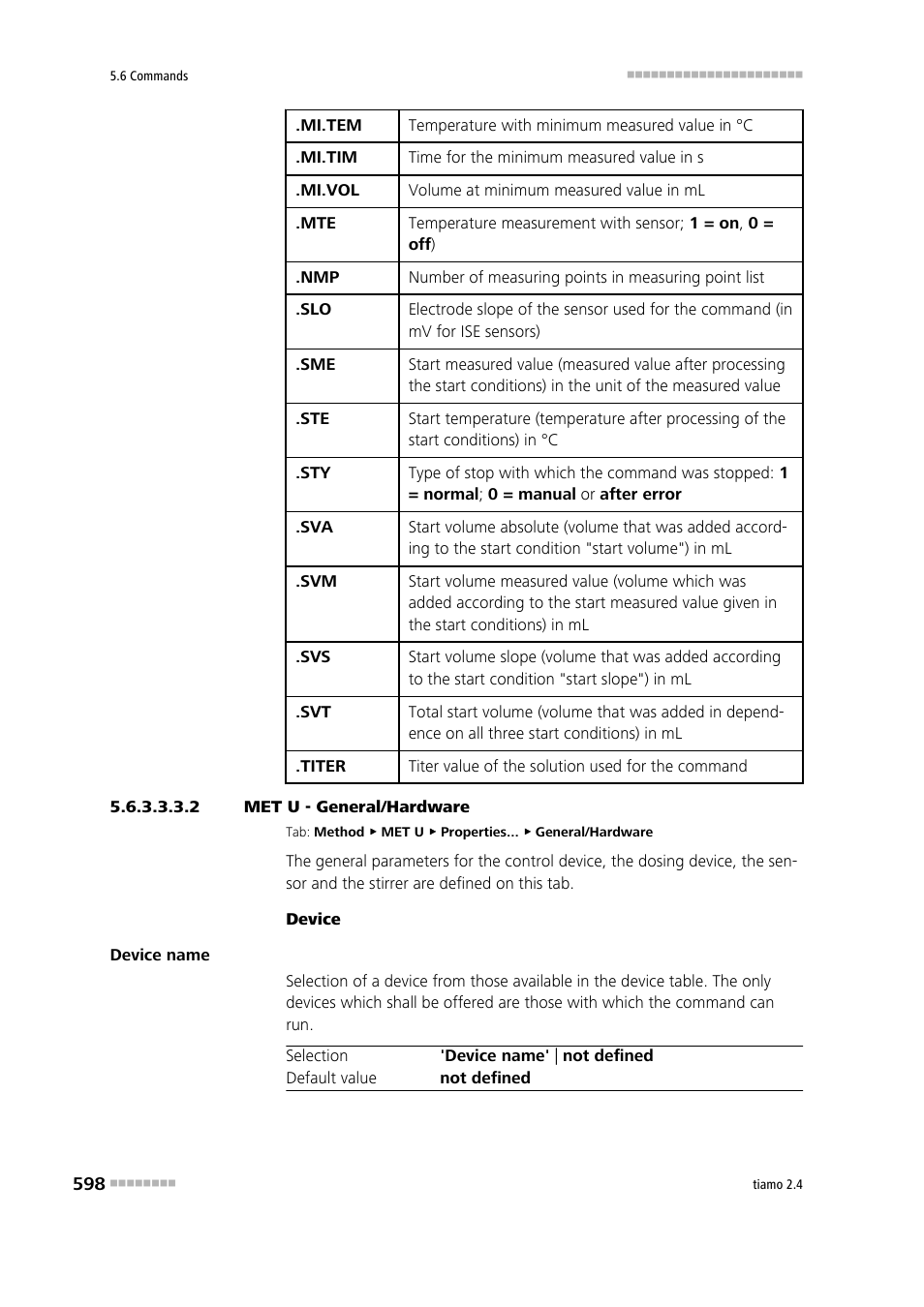 2 met u - general/hardware, General/hardware | Metrohm tiamo 2.4 Manual User Manual | Page 614 / 1717