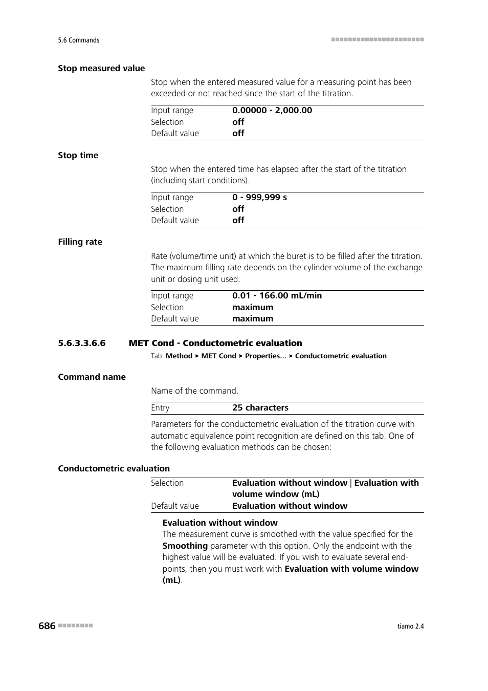 6 met cond - conductometric evaluation, Conductometric evaluation | Metrohm tiamo 2.4 Manual User Manual | Page 702 / 1717