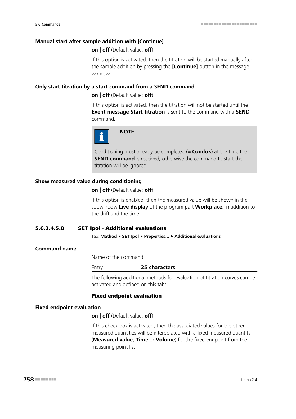 8 set ipol - additional evaluations, Additional evaluations | Metrohm tiamo 2.4 Manual User Manual | Page 774 / 1717