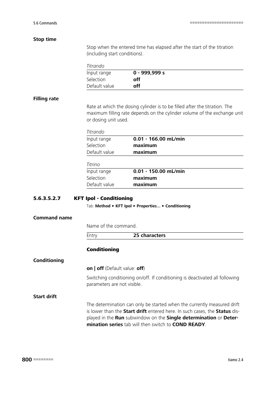 7 kft ipol - conditioning, Conditioning | Metrohm tiamo 2.4 Manual User Manual | Page 816 / 1717
