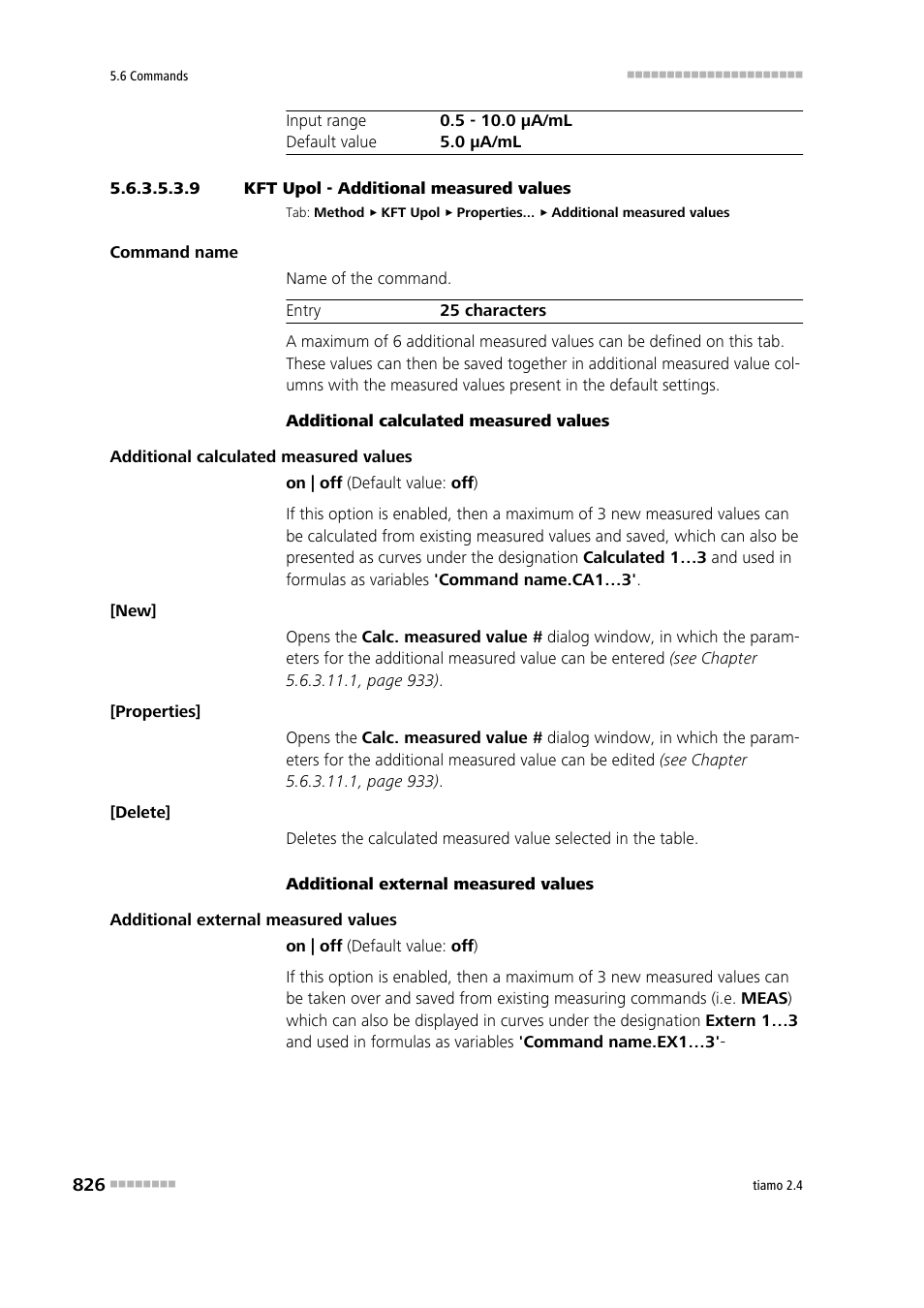 9 kft upol - additional measured values, Additional measured values | Metrohm tiamo 2.4 Manual User Manual | Page 842 / 1717