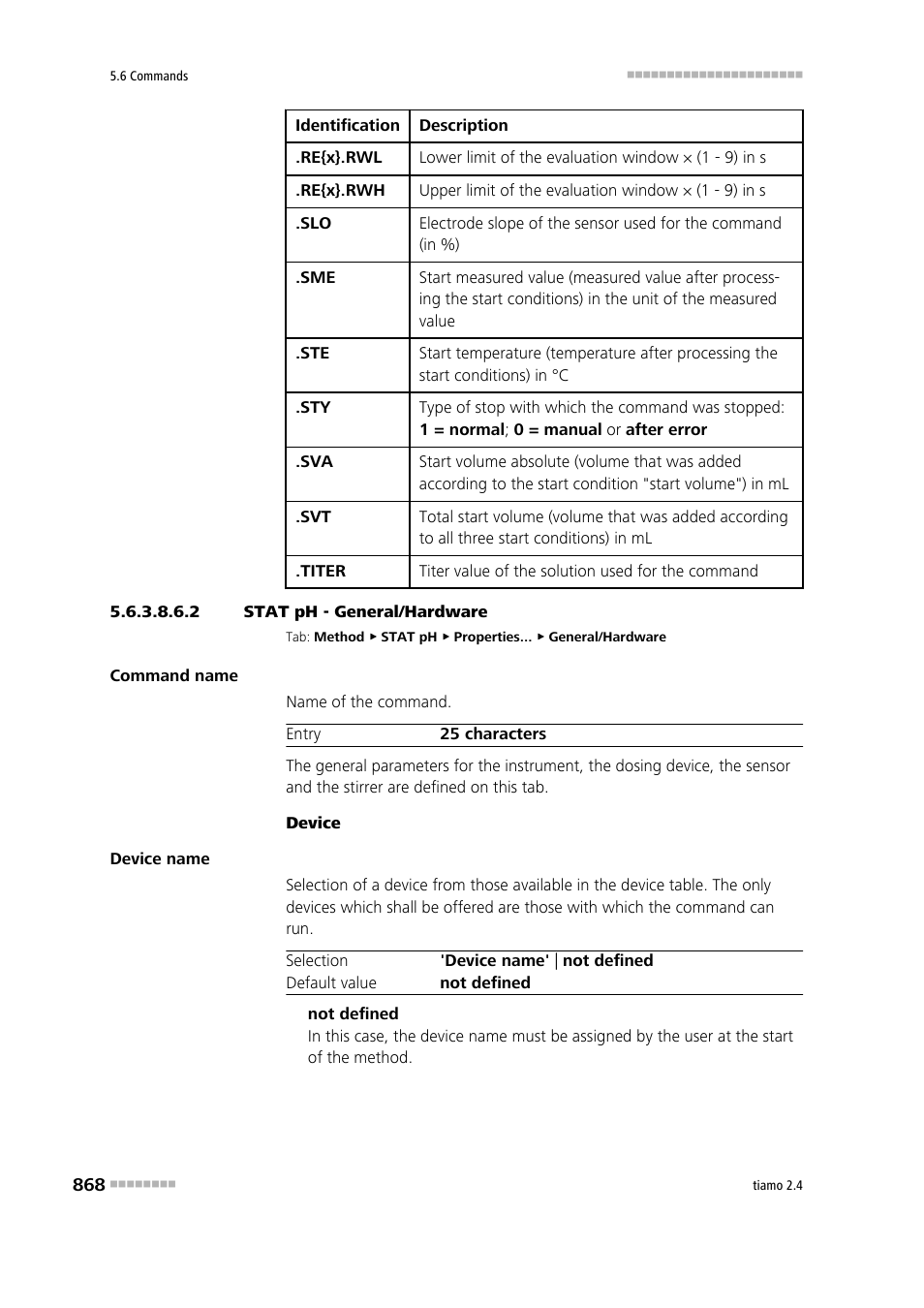 2 stat ph - general/hardware, General/hardware | Metrohm tiamo 2.4 Manual User Manual | Page 884 / 1717