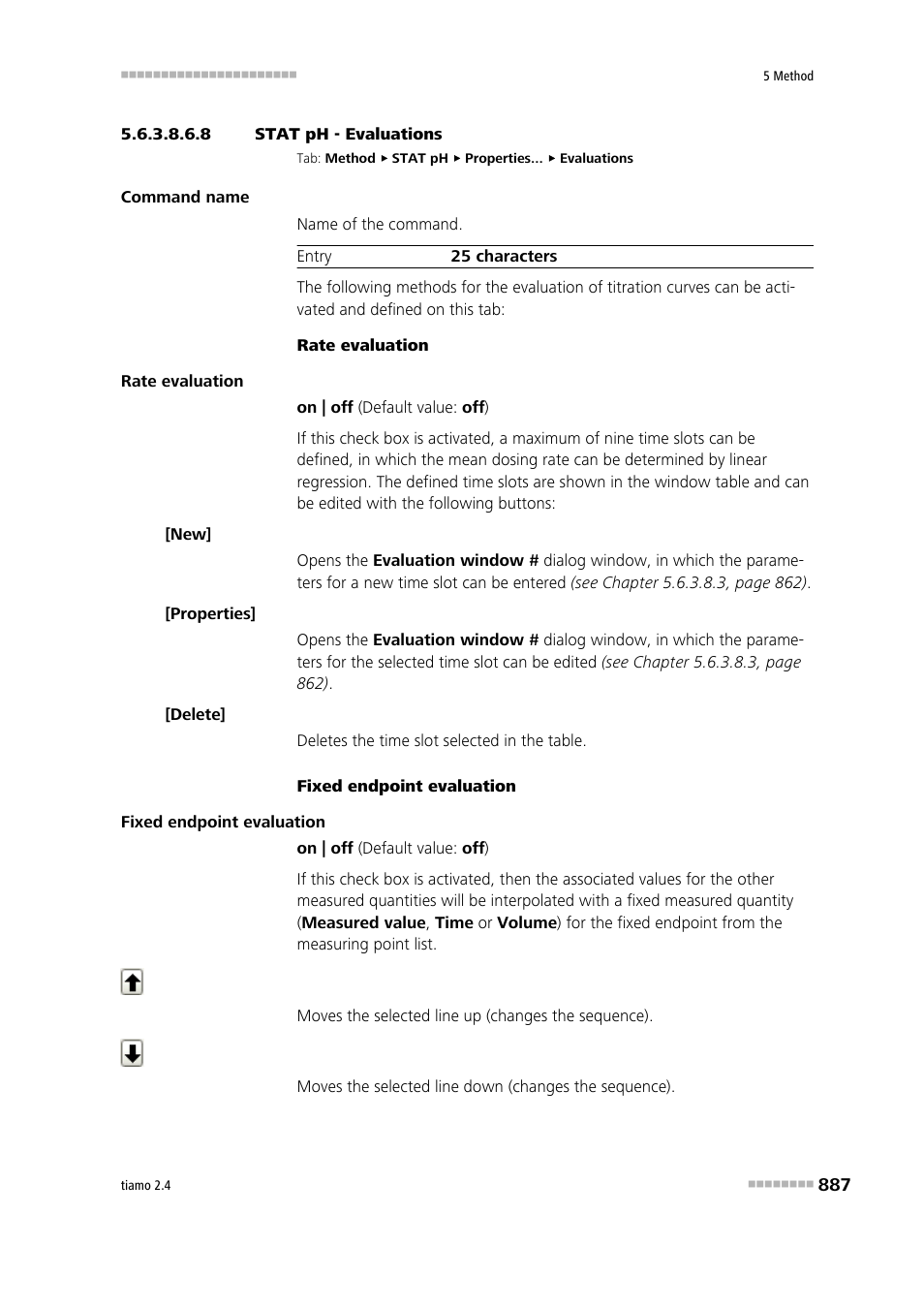 8 stat ph - evaluations, Evaluations | Metrohm tiamo 2.4 Manual User Manual | Page 903 / 1717