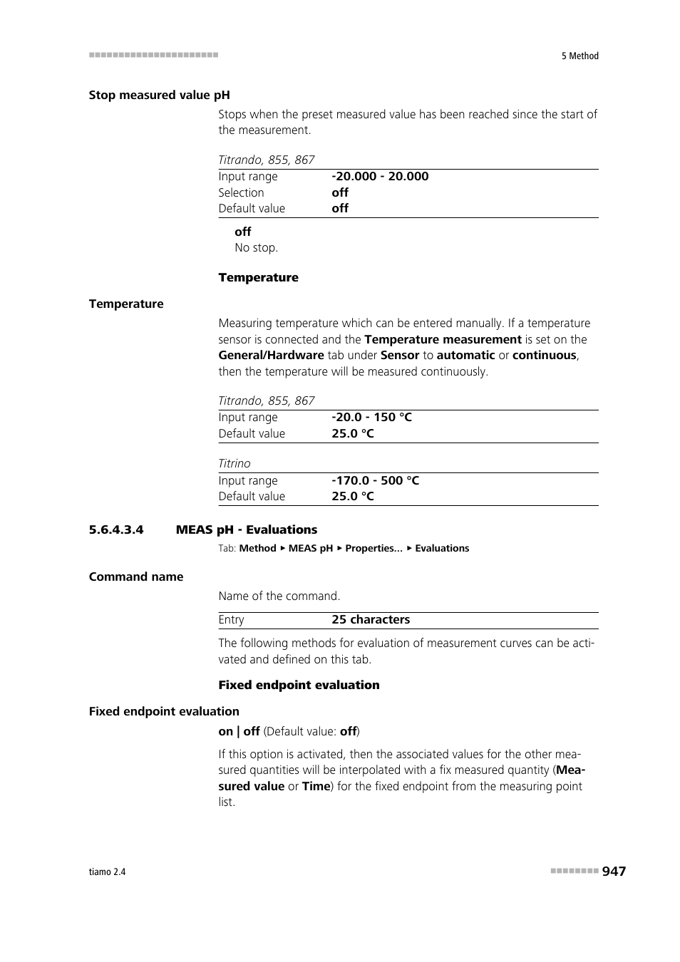 4 meas ph - evaluations | Metrohm tiamo 2.4 Manual User Manual | Page 963 / 1717