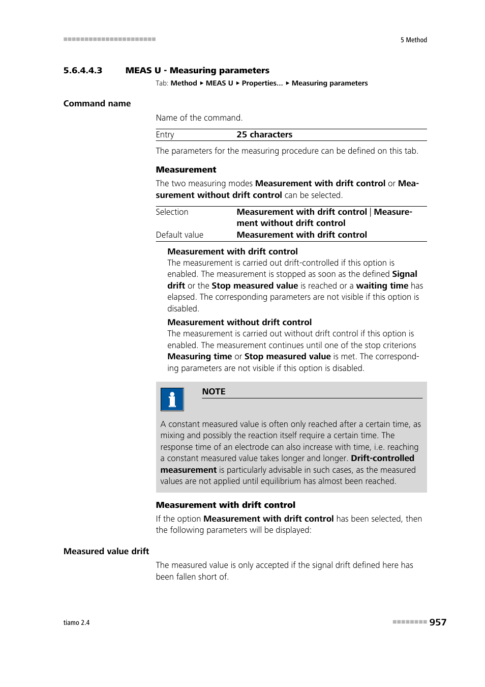 3 meas u - measuring parameters, Measuring parameters | Metrohm tiamo 2.4 Manual User Manual | Page 973 / 1717