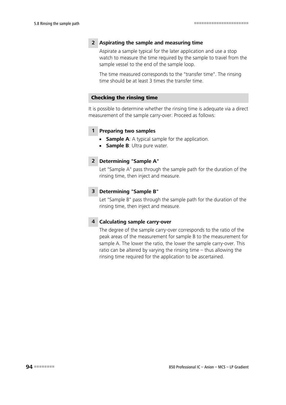 Metrohm 850 Professional IC Anion MCS LP-Gradient User Manual | Page 104 / 153