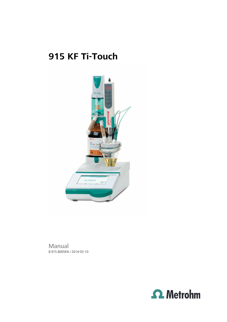 Metrohm 915 KF Ti-Touch User Manual | 382 pages