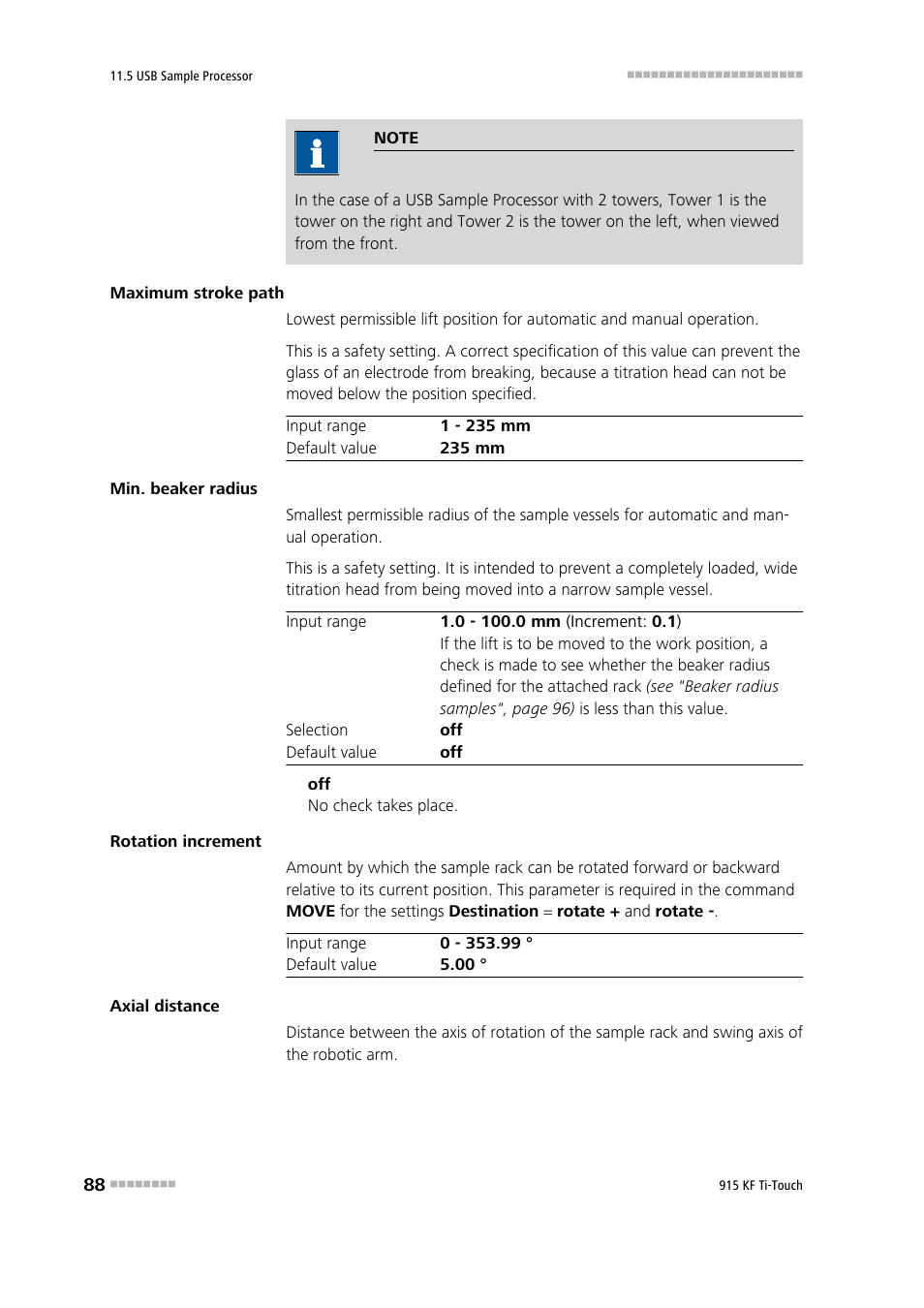 Metrohm 915 KF Ti-Touch User Manual | Page 102 / 382