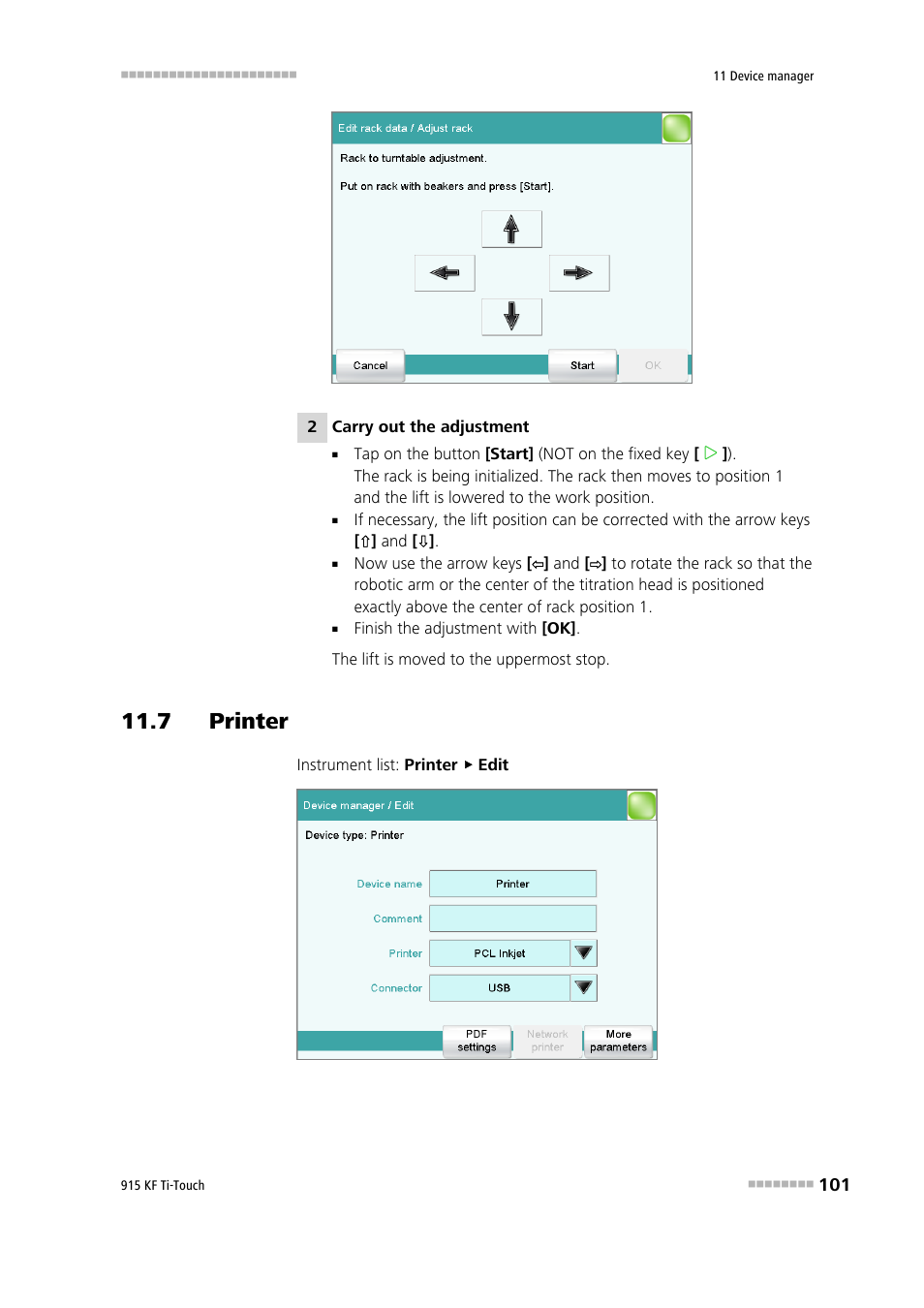 7 printer | Metrohm 915 KF Ti-Touch User Manual | Page 115 / 382