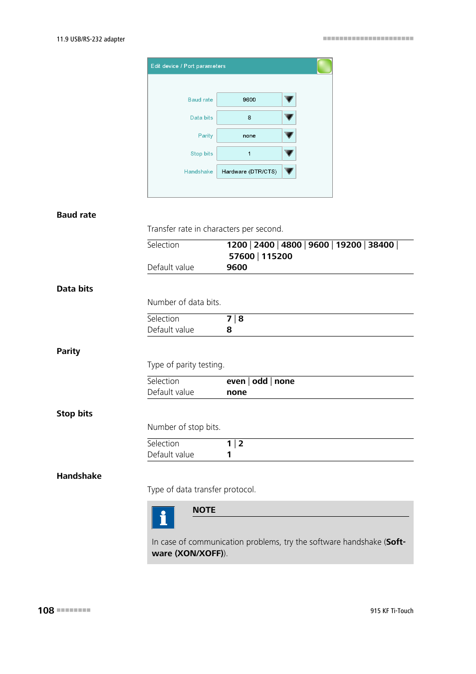 Metrohm 915 KF Ti-Touch User Manual | Page 122 / 382