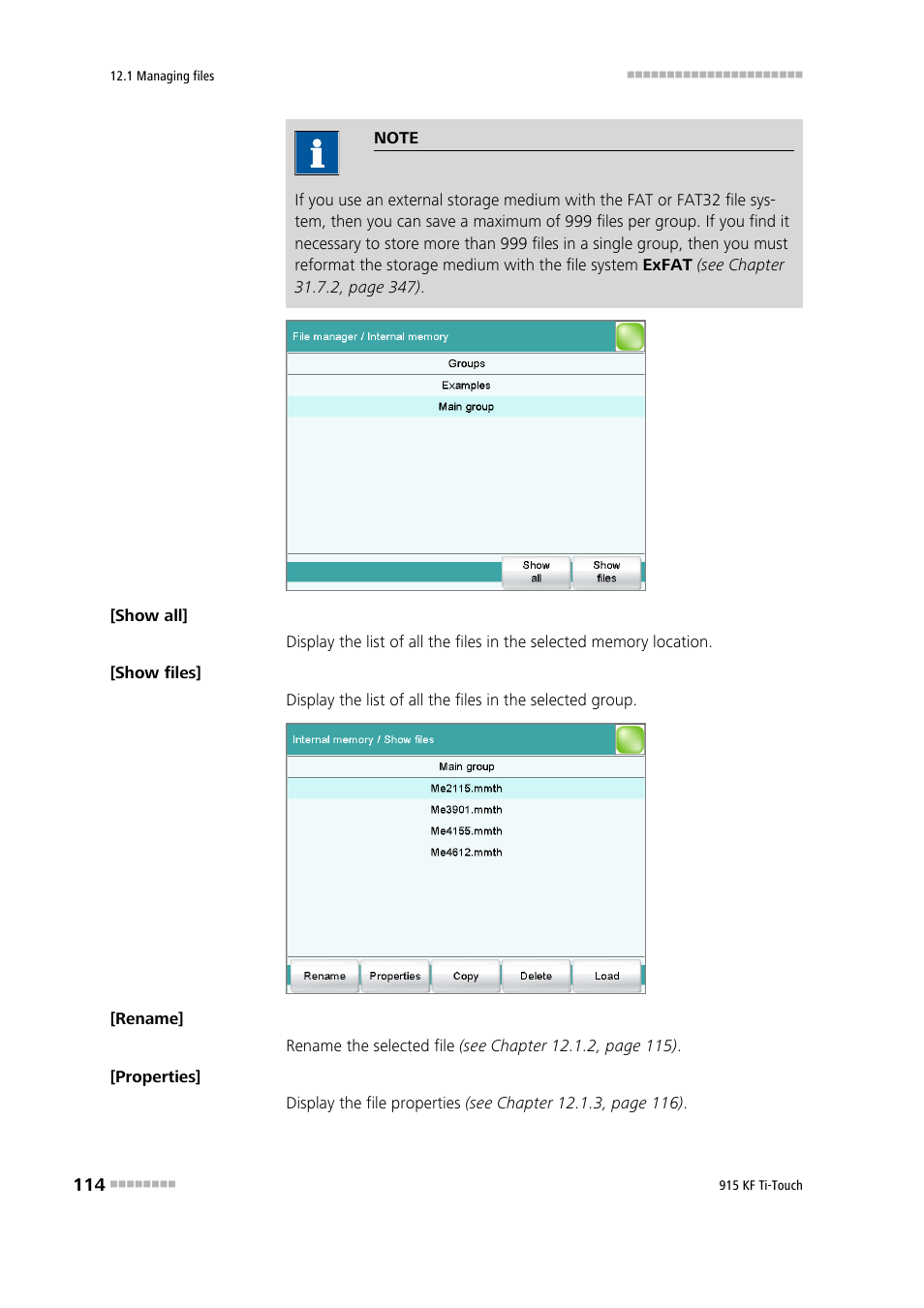 Metrohm 915 KF Ti-Touch User Manual | Page 128 / 382