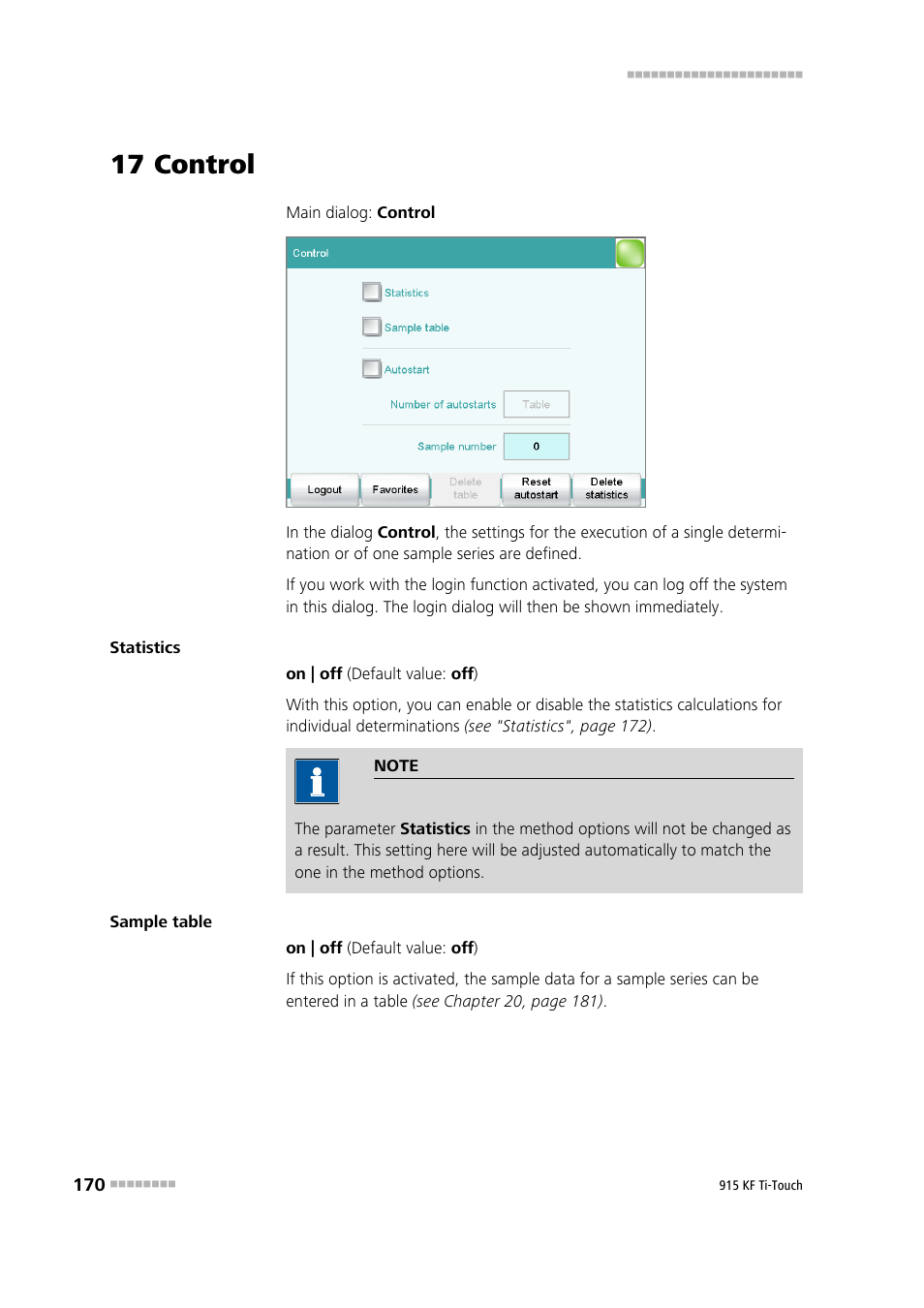 17 control | Metrohm 915 KF Ti-Touch User Manual | Page 184 / 382