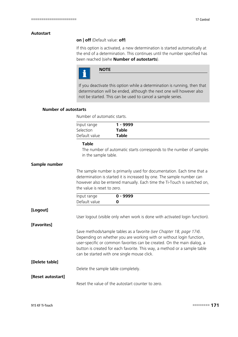 Metrohm 915 KF Ti-Touch User Manual | Page 185 / 382