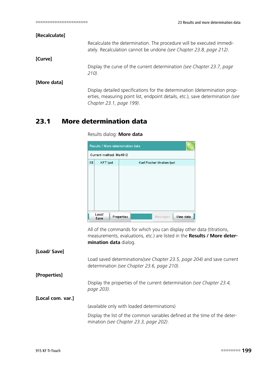 1 more determination data | Metrohm 915 KF Ti-Touch User Manual | Page 213 / 382