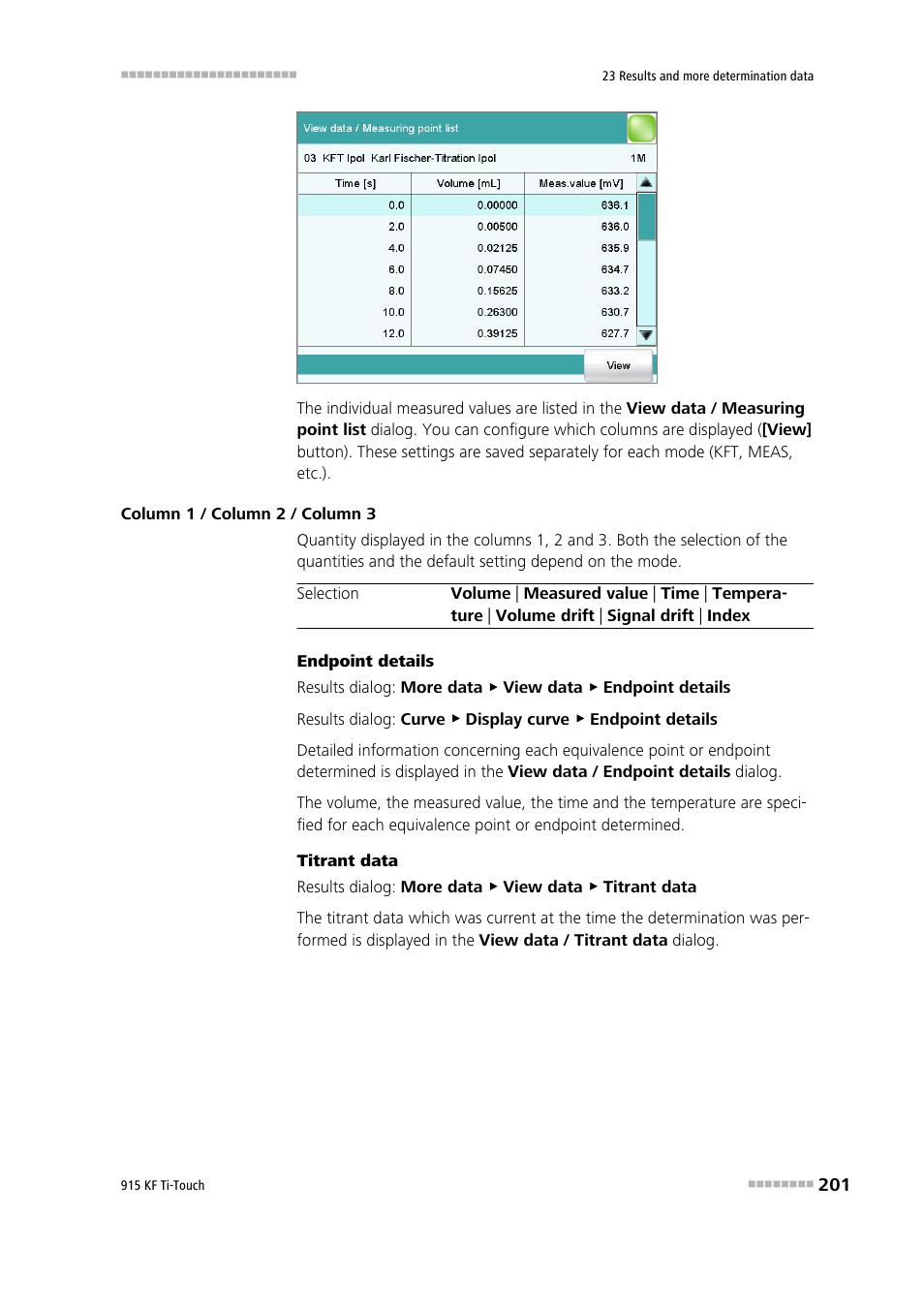 Metrohm 915 KF Ti-Touch User Manual | Page 215 / 382