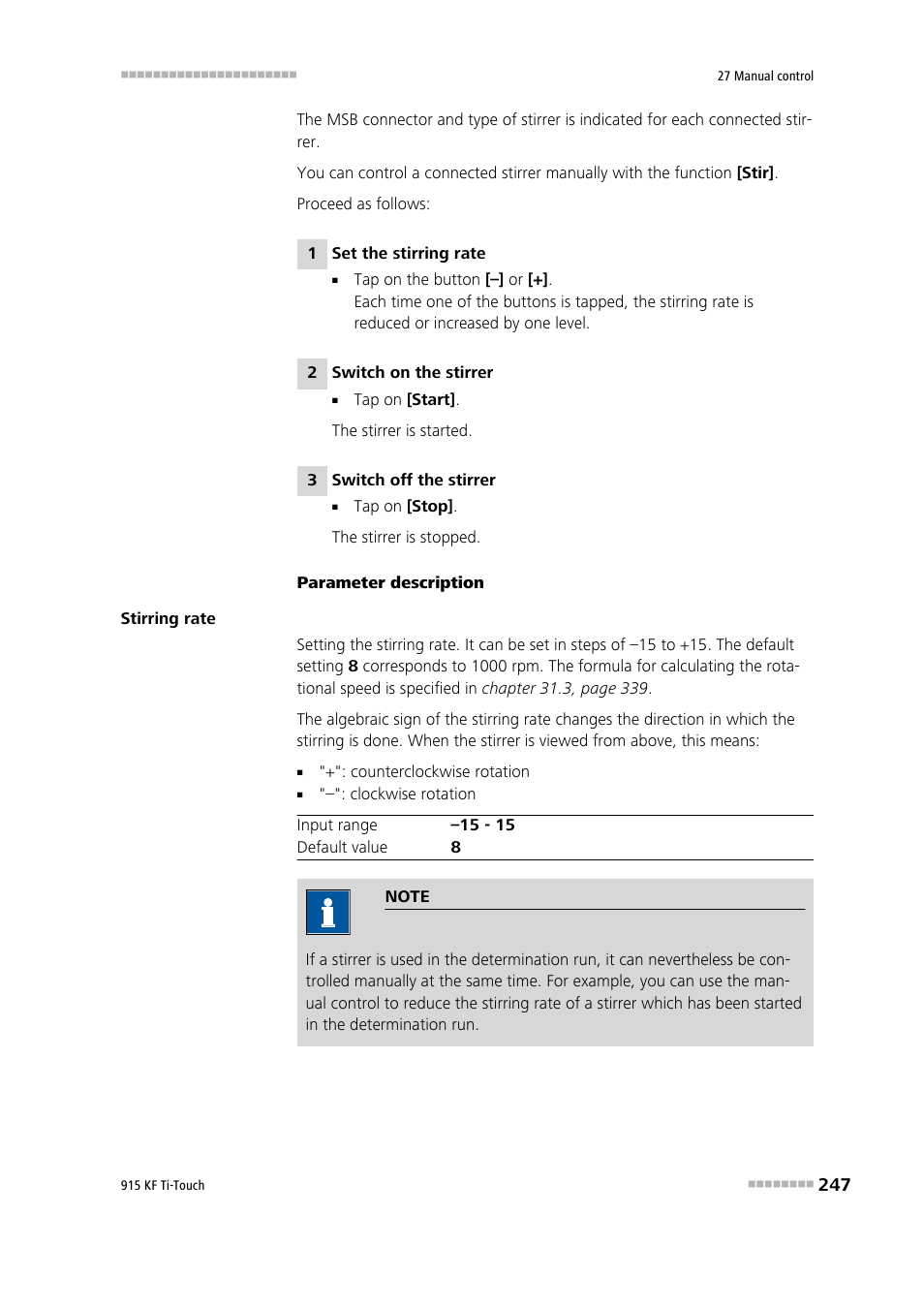 Metrohm 915 KF Ti-Touch User Manual | Page 261 / 382