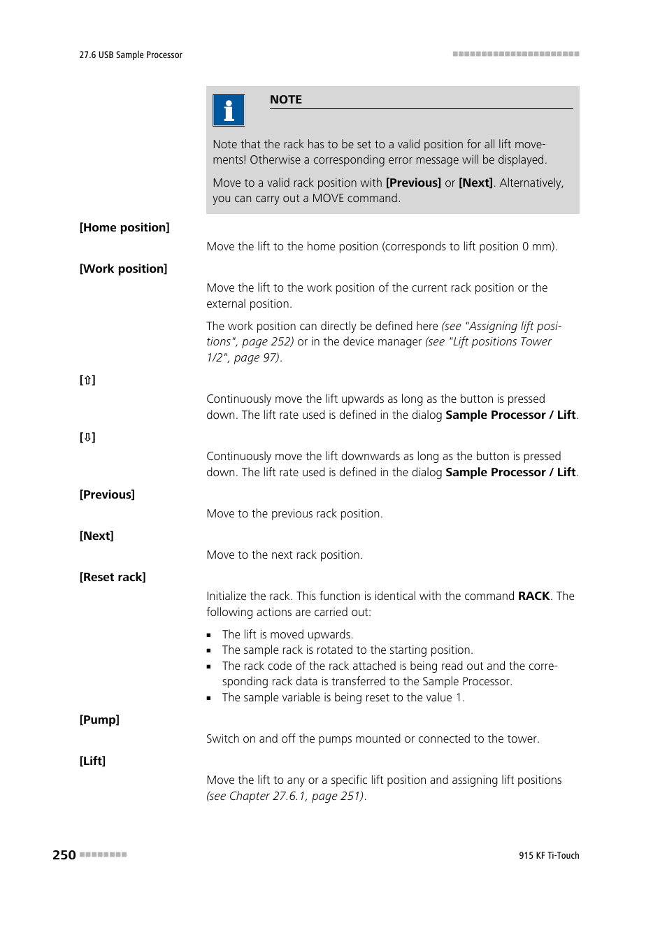 Metrohm 915 KF Ti-Touch User Manual | Page 264 / 382