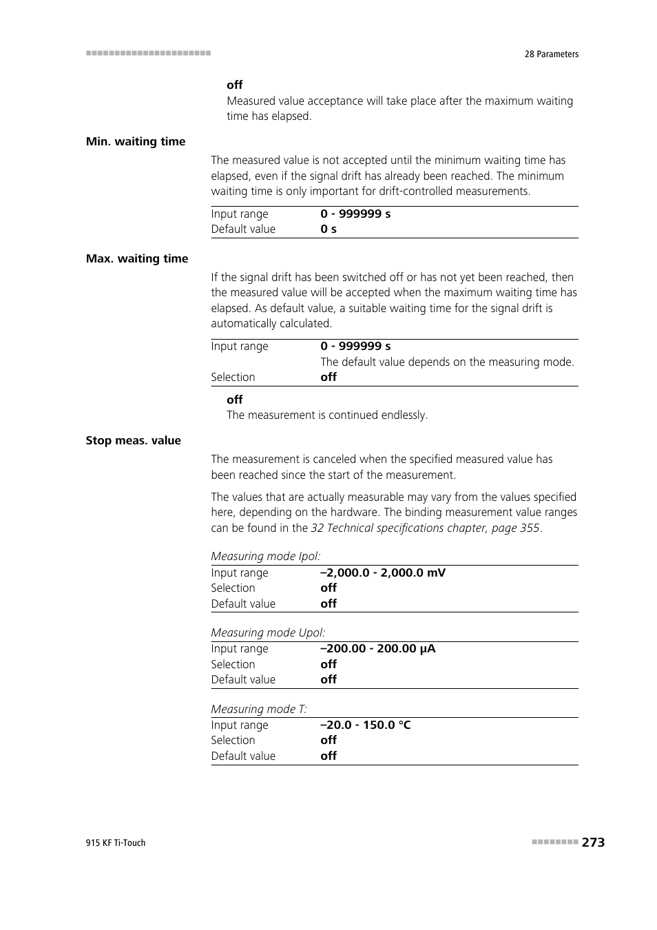 Metrohm 915 KF Ti-Touch User Manual | Page 287 / 382