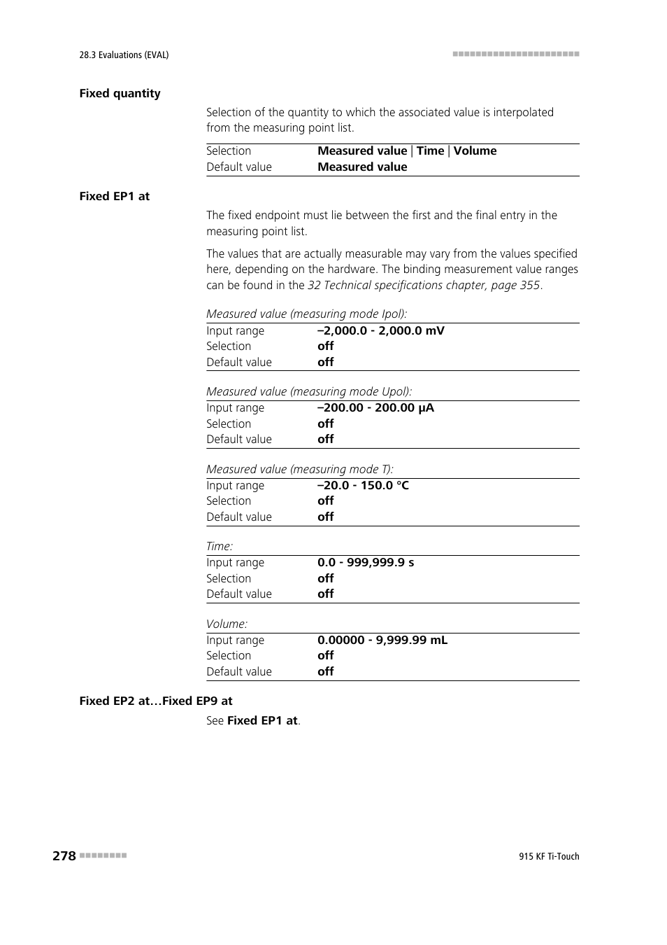 Metrohm 915 KF Ti-Touch User Manual | Page 292 / 382