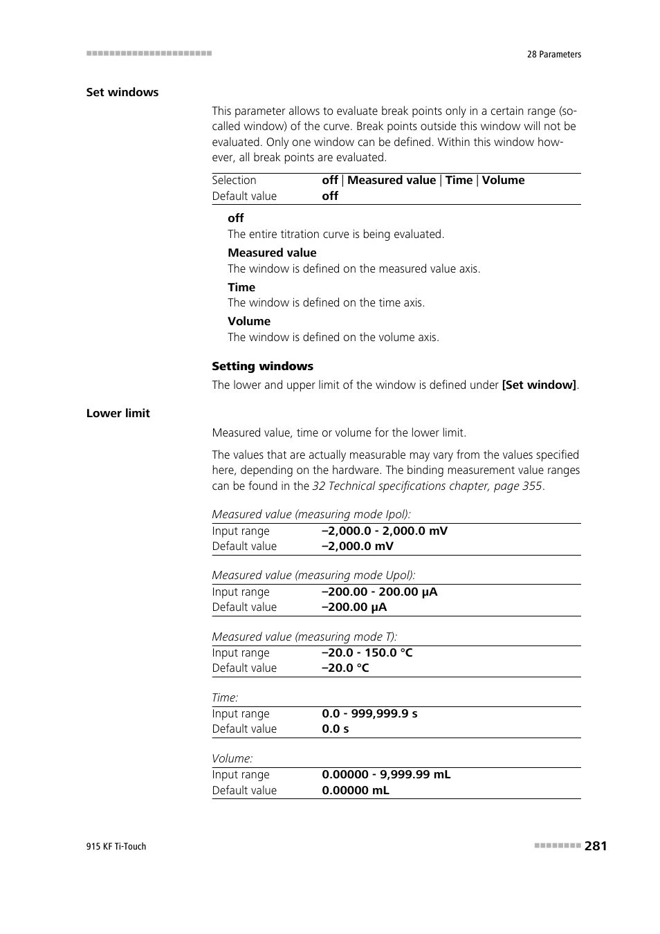 Metrohm 915 KF Ti-Touch User Manual | Page 295 / 382