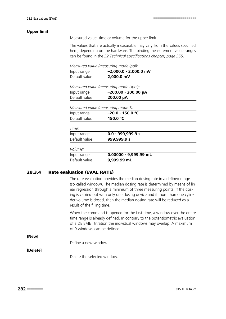 4 rate evaluation (eval rate), Rate evaluation (eval rate) | Metrohm 915 KF Ti-Touch User Manual | Page 296 / 382