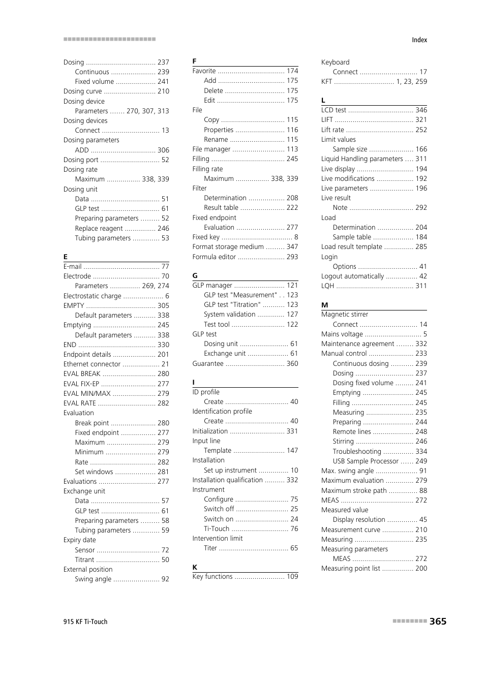 Metrohm 915 KF Ti-Touch User Manual | Page 379 / 382