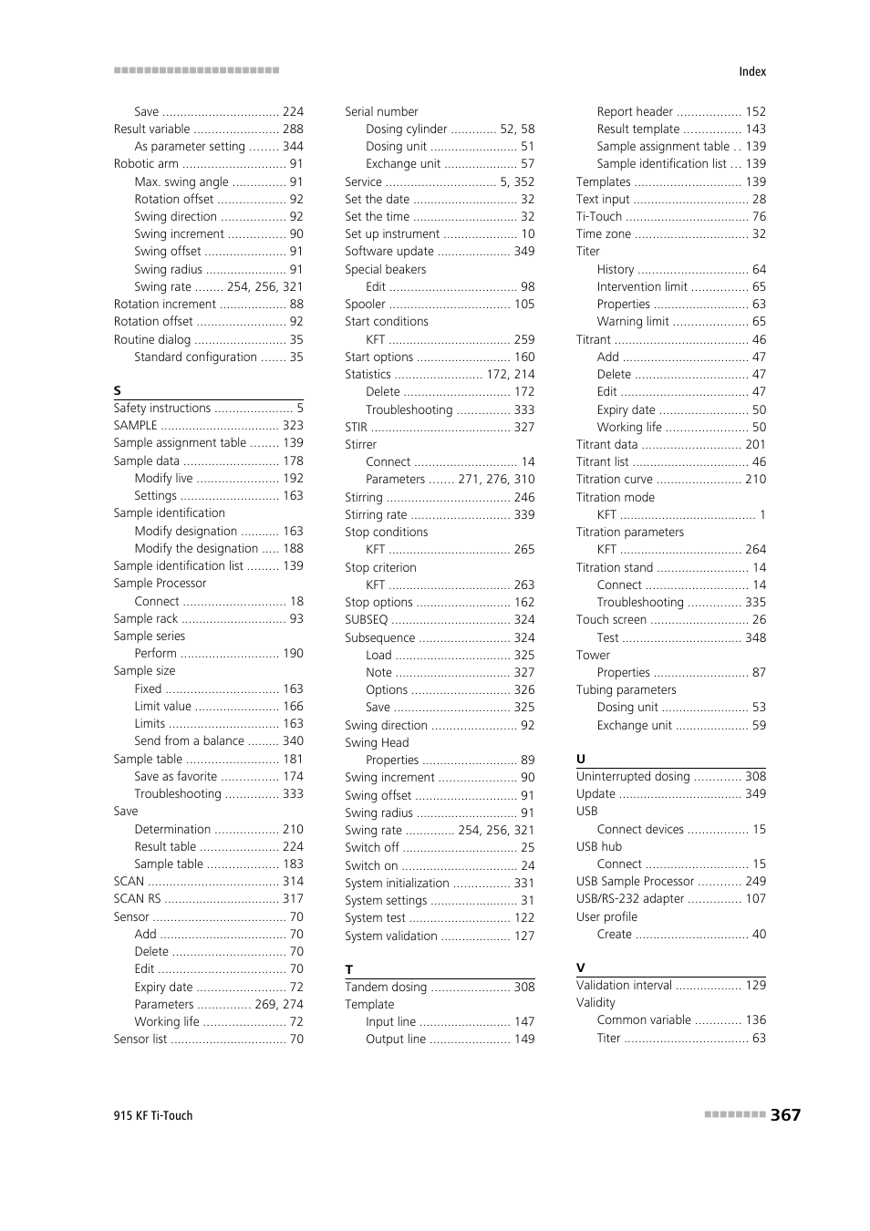 Metrohm 915 KF Ti-Touch User Manual | Page 381 / 382