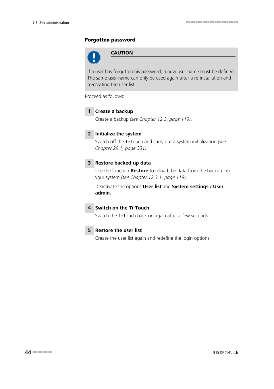 Metrohm 915 KF Ti-Touch User Manual | Page 58 / 382