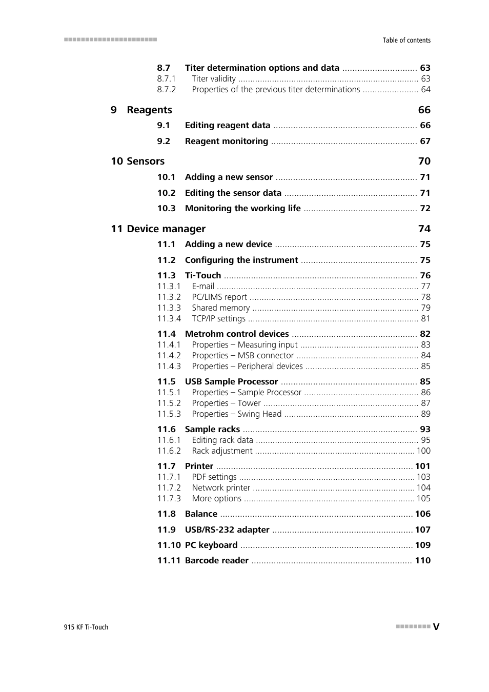 Metrohm 915 KF Ti-Touch User Manual | Page 7 / 382