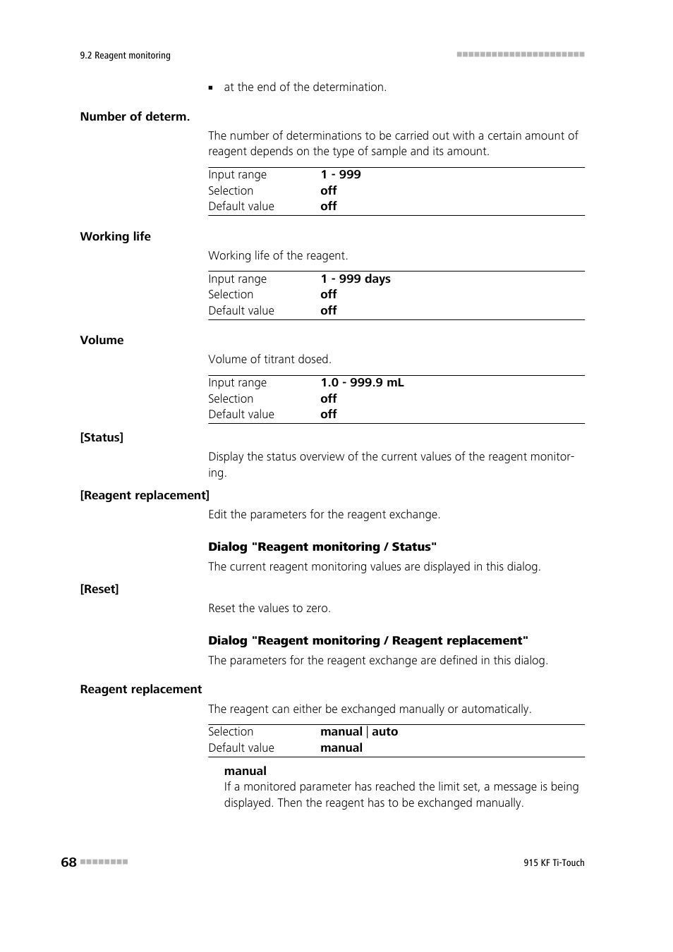 Metrohm 915 KF Ti-Touch User Manual | Page 82 / 382