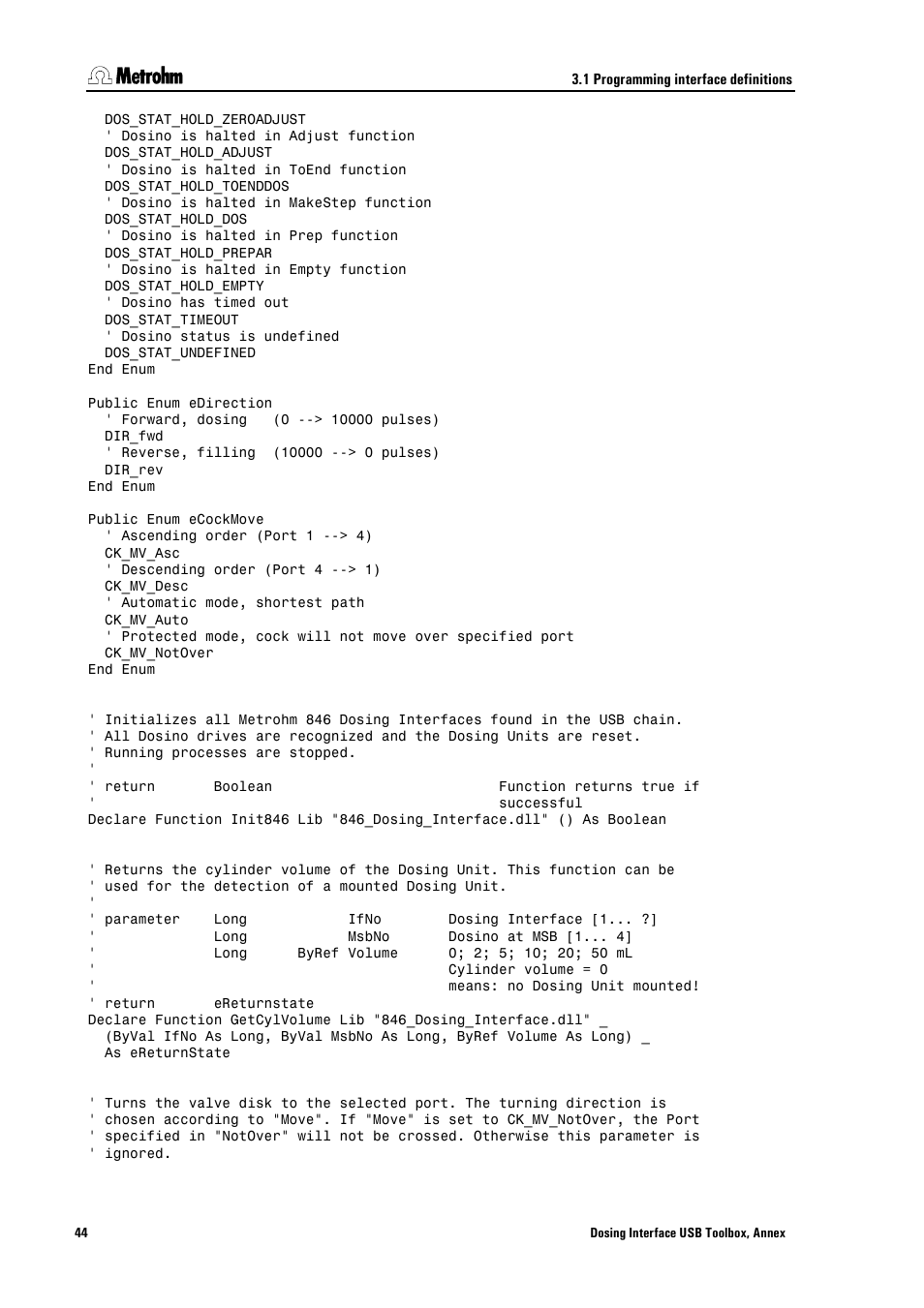 Metrohm 846 Driver Toolbox User Manual | Page 48 / 53