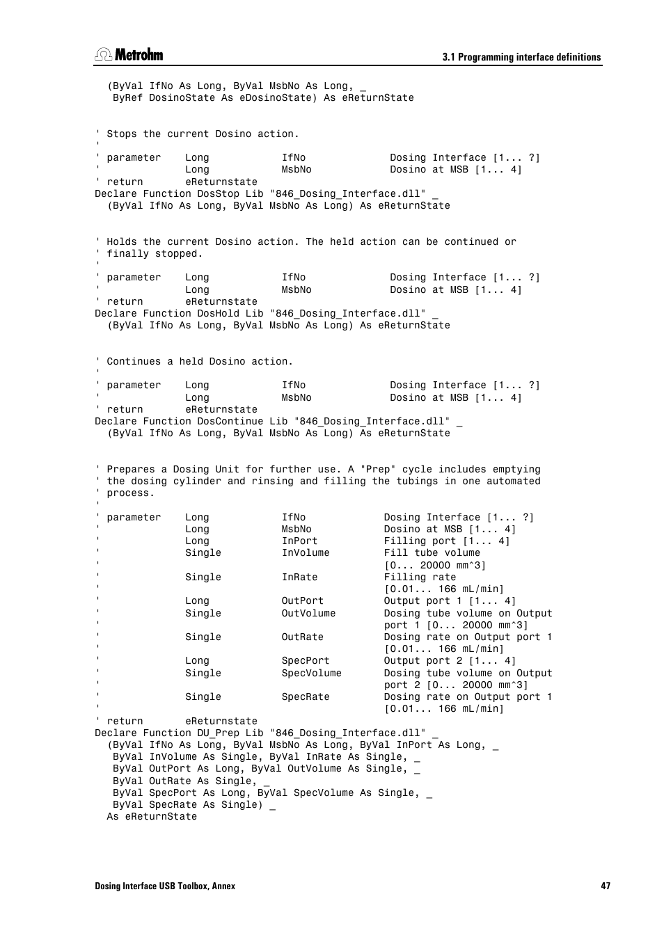 Metrohm 846 Driver Toolbox User Manual | Page 51 / 53
