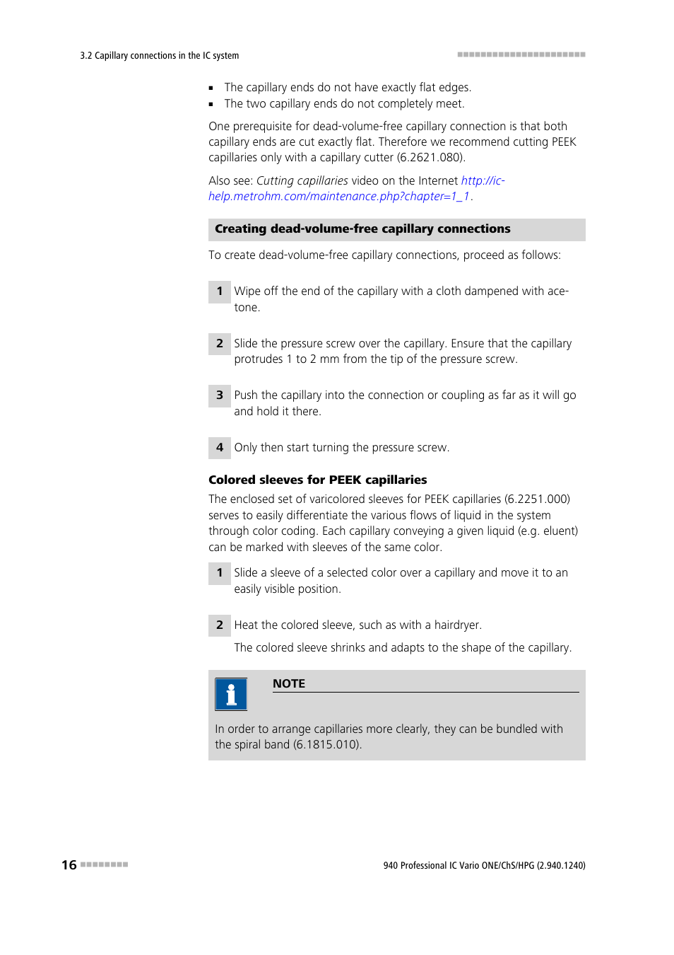 Metrohm 940 Professional IC Vario ONE/ChS/HPG User Manual | Page 24 / 112