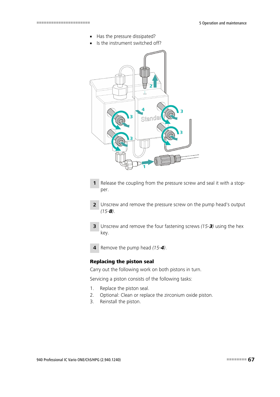 Metrohm 940 Professional IC Vario ONE/ChS/HPG User Manual | Page 75 / 112
