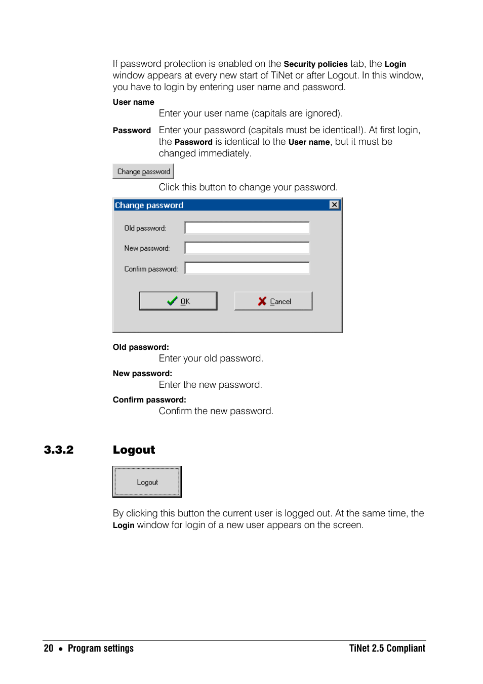 2 logout | Metrohm TiNet 2.5 User Manual | Page 22 / 80