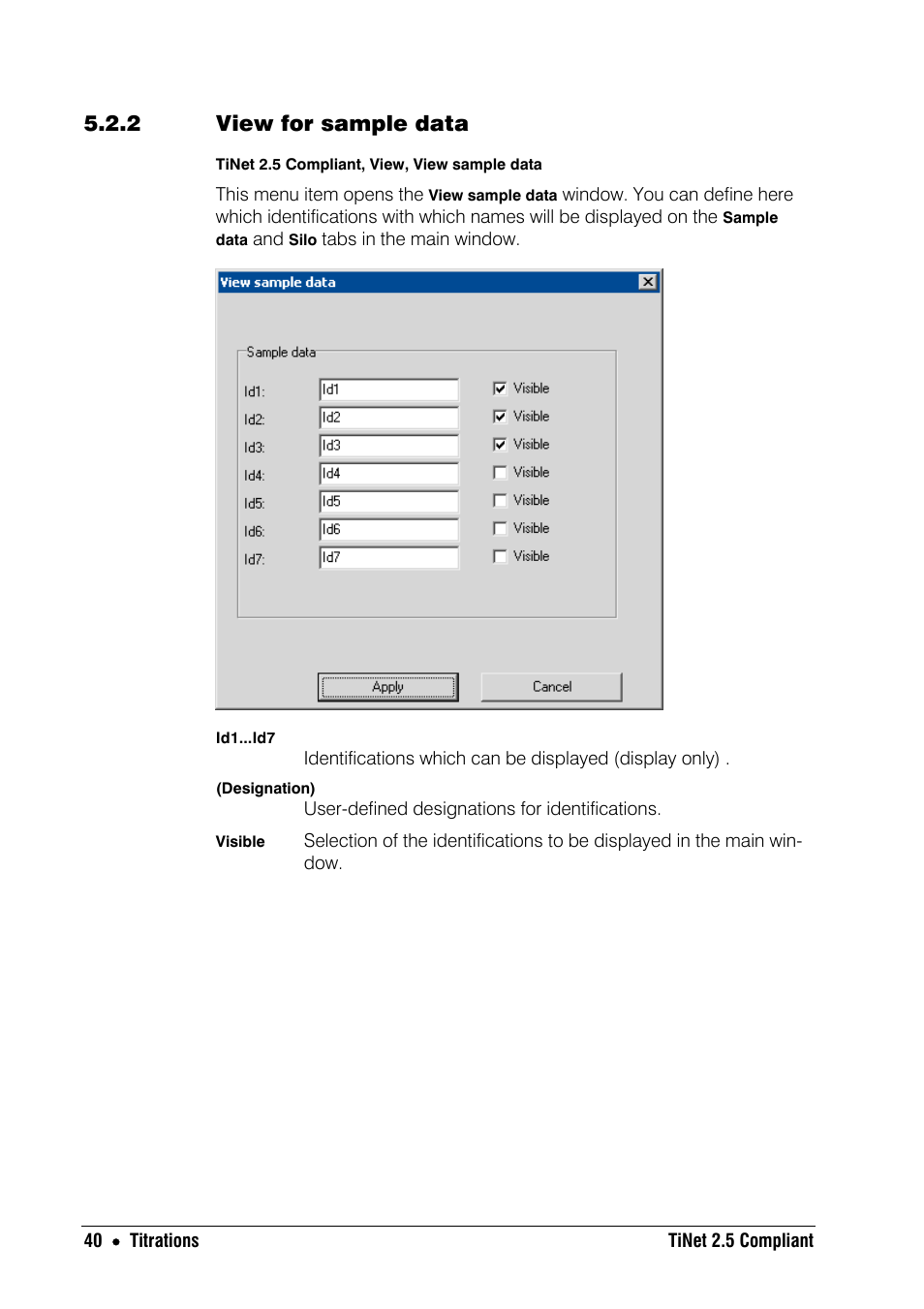 2 view for sample data | Metrohm TiNet 2.5 User Manual | Page 42 / 80