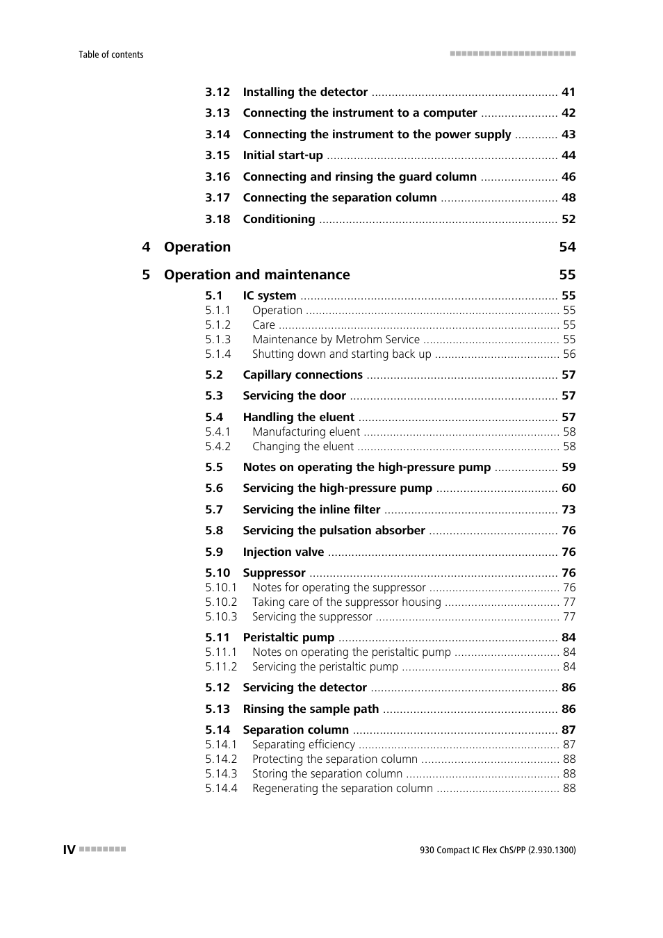 Metrohm 930 Compact IC Flex ChS/PP User Manual | Page 6 / 112