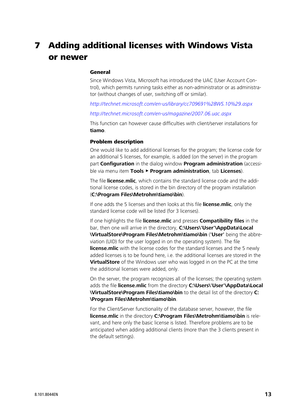 Metrohm tiamo 2.3 Installation User Manual | Page 13 / 15