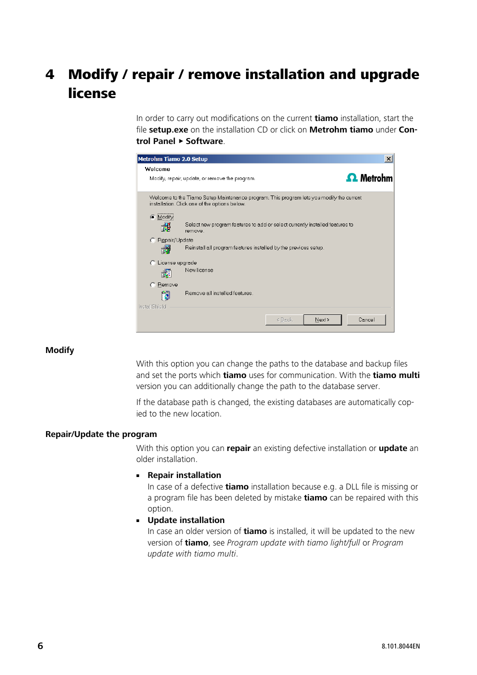Metrohm tiamo 2.3 Installation User Manual | Page 6 / 15