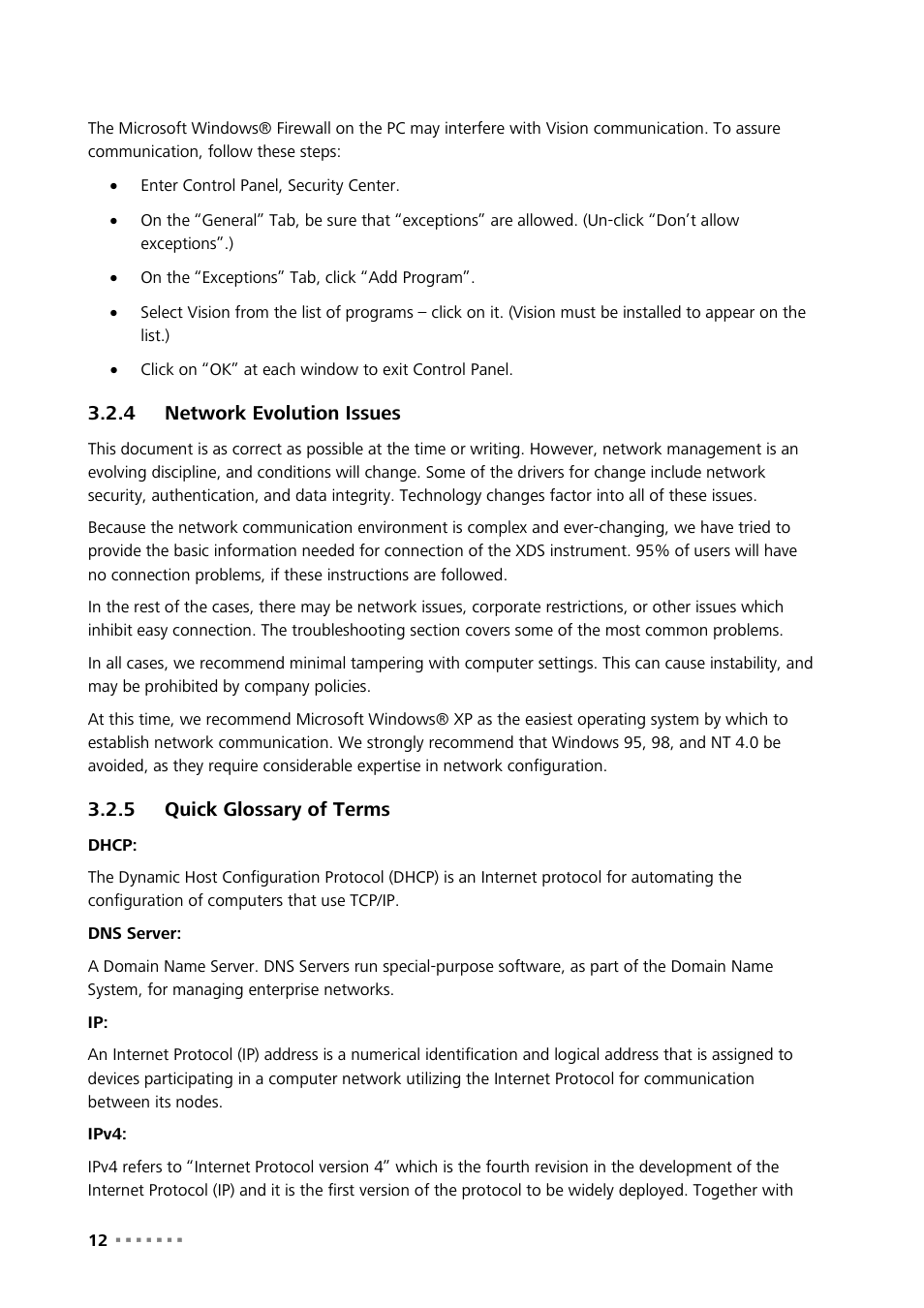 4 network evolution issues, 5 quick glossary of terms, Network evolution issues | Quick glossary of terms | Metrohm NIRS XDS Transmission OptiProbe Analyzer User Manual | Page 14 / 90